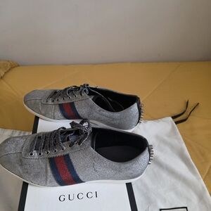 Gucci Men's Silver Sneakers